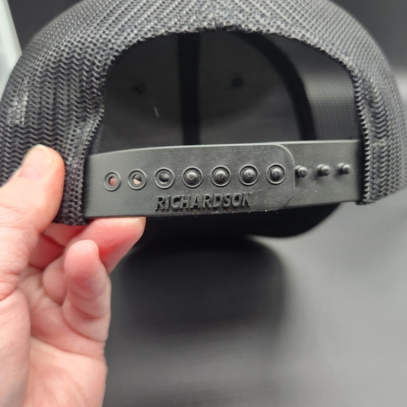 New Richardson Style -112 Black Adjustable Snapback Ghost Cap - Picture 11 of 13